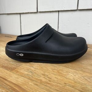 OOFOS OOCloog Recovery Clog Black Slip On Clogs Mules Womens 7 Mens 5