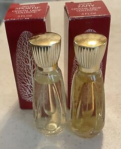 2 Vintage Avon Christmas Zany and Sportiff Perfumes .5 oz NIB