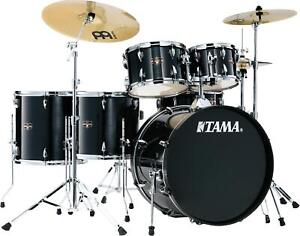 Tama Imperialstar Complete Drum Set - 6-piece - Hairline Black