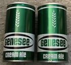 Genesee Cream Ale Straight And Crimped Steel Beer Cans Rochester NY