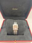 Cartier Tank Francaise Small 20mm W51028Q3 Pink Mother Of Pearl Dial w/ Box