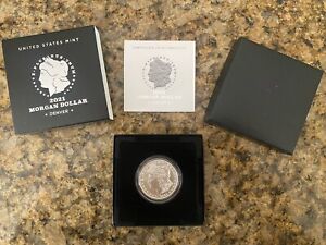 2021 $1D Silver Morgan Dollar With Box/COA Mint Code 21XG Denver