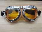 Motorcycle Goggles Vintage Pilot Style Cruiser Scooter Goggle Outdoor Helmet