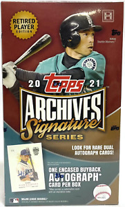2021 Topps Archives Signature Series Retired Player Baseball Sealed Hobby Box