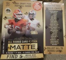 2021 Wild Card Gold 8 PACK Mega Box Sealed 🏈 IN HAND 🏈 AUTO Matte Football 48