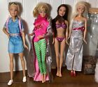 Lot Of 4 BARBIE DOLLS Dressed FREE SHIPPING Lot 8