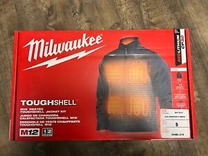 Milwaukee 204BL-21S M12 Heated TOUGHSHELL Jacket Kit ,Size Small, Blue - New