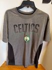 Boston Celtics Shirt Adult Large Gray NBA Basketball Spellout Logo Tee Men