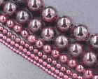 Natural Dark Red Garnet Gemstone Round Beads 3mm 4mm 5mm 6mm 8mm 10mm 12mm 16
