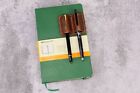 Leather pen pencil holder for notebook journal , notebook pen pencil holder clip