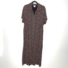 J. Jill Floral Smocked Button Down Shirt Dress Pima Cotton Jersey Size 3X Plus