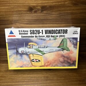 Accurate Miniatures 1/48 Model Airplane Kit SB2U-1 Vindicator USS Ranger 480200