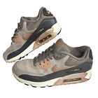 Nike Air Max 90 Womens 9M Suede Leather Upper Lace Up Bronze Running Sneakers