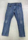 Levis 517 Mens 33x32 Medium Wash Distressed Ripped Bootcut Denim Jeans