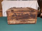 Vintage Atlas Brewing Company Wooden Crate Box Hinged Lid Latch Chicago ILL