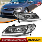 Headlights Assembly w/ LED Tube For Honda Civic 2006-2011 Sedan 4-Door Headlamps (For: 2008 Honda Civic Si)