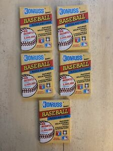 1991 DONRUSS Baseball Wax Pack Series 1 - 15 Cards Per Pack - 75 Cards Total