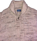 Vtg Pendleton Full-Zip Cardigan Wool Sweater  ~ Mens  L Beige
