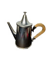 Vtg MCM Royal Holland Pewter Teapot Coffee Tea Pot Lid Teak Wood Handle  11