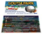 Stern / Sega South Park Pinball Custom Apron Instruction Cards