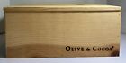 Olive & Cocoa Pine Wood Storage Box w/Lid 12” x 10 3/4” x 5 3/8”