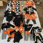 Large Lot of Halloween Baby Clothes Newborn 0 3 6 9 12 18 Months Pumpkin Fun