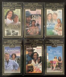 (C) 6 Hallmark Gold Crown Sealed VHS Movies: The Piano Lesson, Plainsong + 4