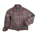 Weave of the Irish Wool Blend Cardigan Sweater Jacket Size Small Boucle Chenille