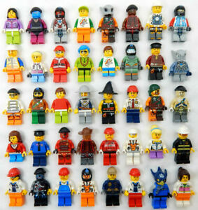 10 NEW LEGO MINIFIG RANDOM LOT mystery figure minifigure city town space female