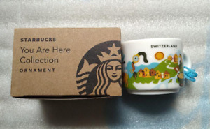 Switzerland Starbucks mini Mug Cup DEMI 2oz ORNAMENT You Are Here Collection NEW