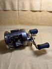 Shimano Cardiff 301A Lefty Silver Round Fishing Reel Cleaned Serviced Nice!