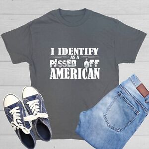 I Identify Sarcastic Humor Graphic Tee Gift For Men Novelty Funny T Shirt