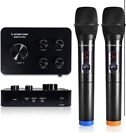 Sound Town Wireless Microphone Karaoke Mixer System with HD Audio Return