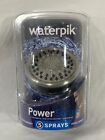 New ~ Waterpik ~ 5-Spray Modes Fixed Low Flow Shower Head Brushed Nickel SEALED