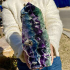 New Listing10.14LB atural color fluorite quartz Crystal obelisk Point Healing Wand