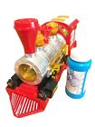 Kids Steam Train Locomotive Engine Bubble Blowing Battery Operated Lights Sound