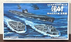 Submarine I-41 with Type 4 Ka-Tsu Aoshima IJN 1/350 Kit Shipping from Japan