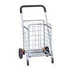 Folding Shopping Cart Utility Grocery Basket Cart Shopping Wheels 66 lbs