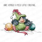 New Stamping Bella Rubber Stamp MESSY CHRISTMAS GNOME cling free USA ship