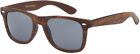 Mens Womens CLASSIC VINTAGE RETRO Style SUNGLASSES Faux Wood Wooden Brown Frame