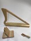 Rees Harps Harpsicle Harp Natural Maple With Carry Case and Stand 26 String