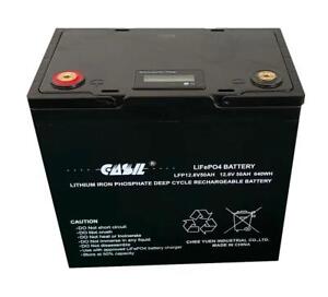 Casil 12V 50Ah Lithium Battery, Built-in BMS, Replaces 55AH 100AH Battery