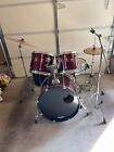 Mapex Mars drum set with hardware and cymbals in Wine Red