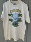 VTG nothing runs like a Deere John Deere models Tractor Mower Shirt L beige
