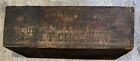 Vintage Antique Wooden Box Crate Rockwood & Co's Dutch Sweet Chocolate New York