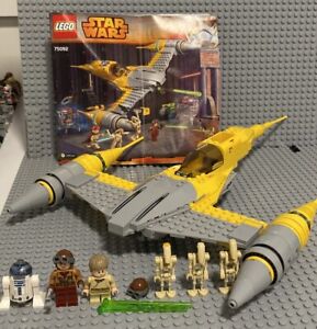 LEGO Star Wars Naboo Starfighter (75092) Missing 2 Droids And Obiwan