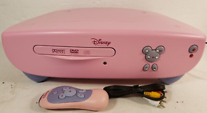 Disney Princess DVD Player Pink Girly Model DVD2000-P  With Remote /Tested Works