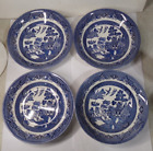 New ListingSet of 4 Vintage Churchill BLUE WILLOW England Salad Soup Cereal Pasta BOWLS 8”