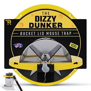 RinneTraps -  | Dizzy Dunker Bucket Lid Mouse Trap | As Seen on TV/Youtube