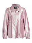 Akris Francesca Lurex Pink Satin Anorak Jacket - NWT size 6  - retail $2,490